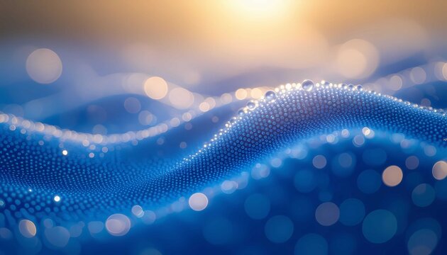 Modern technology backdrop with data waves and network connections