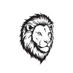 lion roar head vector