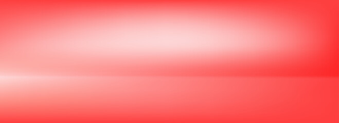 Red studio scene wallpaper. Smooth gradient podium background. Bright shelf or wall backdrop for mockup, presentation, template, product showcase. Abstract cherry room stage display.eps10