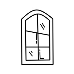 handdrawn glass window