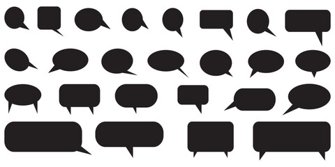 Speech Bubble Icons Set