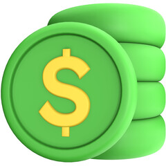 Stack of Coins 3D Illustrations