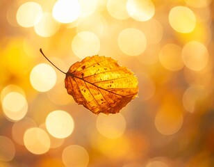 Loopable Autumn Leaf Falling Cinemagraph Background