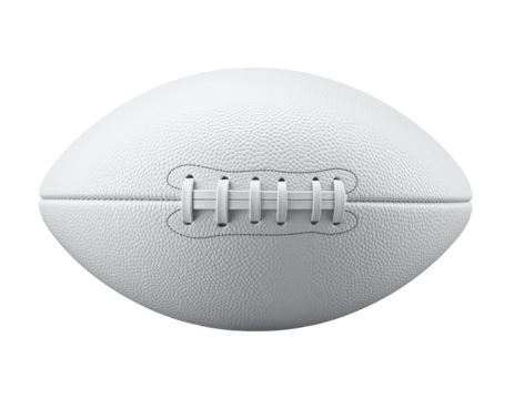 Close up mockup of an American football transparent background