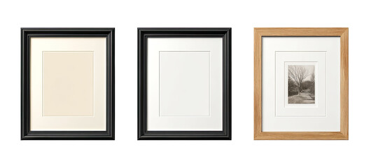 Three picture frames