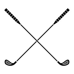 Golf club icon vector set. Golf illustration sign collection. Sport symbol. Golfing logo.