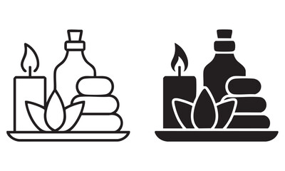 Spa icon isolated on a white background vector illustration
