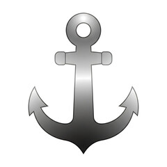 Illustration of an anchor isolated on white background in vector format