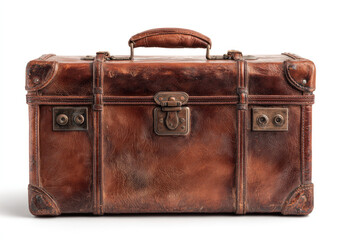 Antique leather suitcase (1)