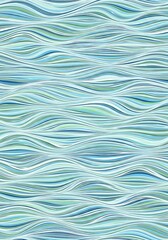 Obraz premium Tranquil undulating wave lines abstract background in soothing tones
