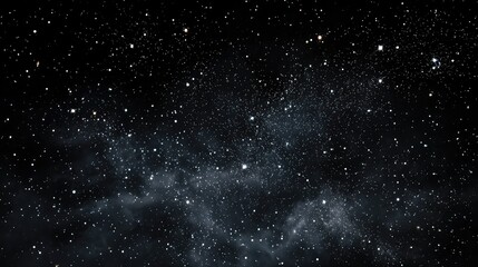 Fototapeta premium Black night sky, vast stars and nebulae