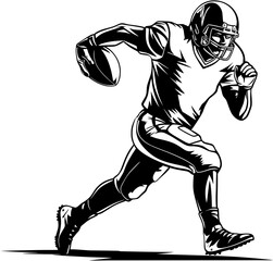 Fototapeta premium Football Player SVG Print