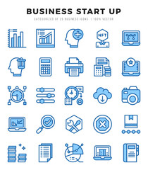 Business Start Up Icon Bundle 25 Icons for Websites and Apps