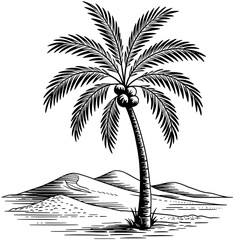 Desert Palm SVG
