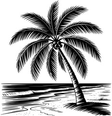Tropical Beach SVG Print