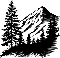 Rugged Pine SVG Printable