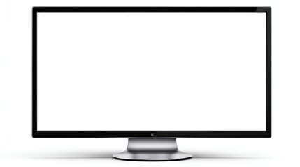 Fototapeta premium Vibrant Color Visual of Sleek Desktop Monitor Blank Screen on Transparent Background