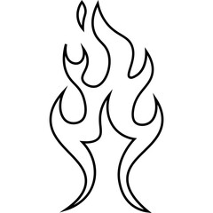 Hand Drawn Fire Outline