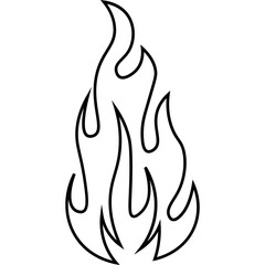 Hand Drawn Fire Outline