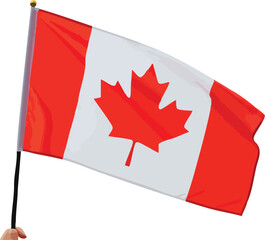 Canadian Flag Waving High Res Photo of Canada s National Flag