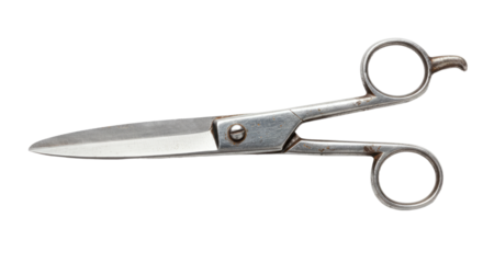 Metal Scissors Isolated on White Background.