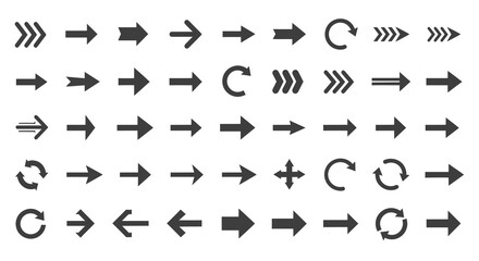 Versatile arrow collection for navigation, direction, and UI design in modern projects