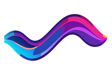 Abstract Gradient Ripple Background – Blue, Pink and Purple Vertical Waves