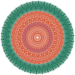 Signs and symbols. Circle pattern lotus or flower mandala art design. colorful, vintage, tradition, classic, dco, cycle, islamic, arabic, embroidery, bandana, Indian motifs, traditional, Turkish .