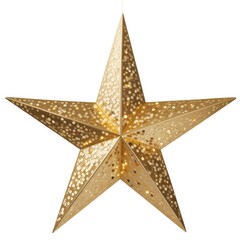 Obraz premium Glittery gold star with speckled texture