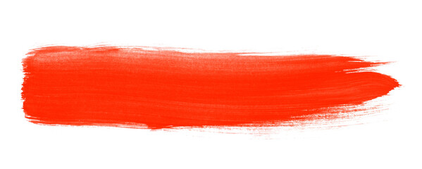 Pinselstreifen mit roter Farbe - Gemalte Linie