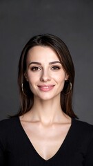 Woman portrait, smiling