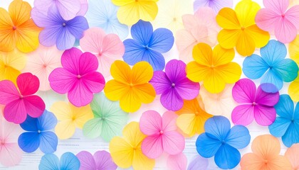 Obraz premium Vibrant flower pattern