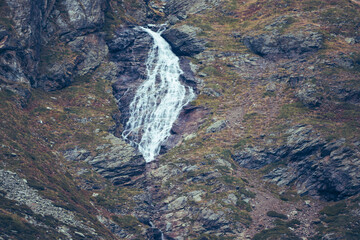 waterfall in the mountains