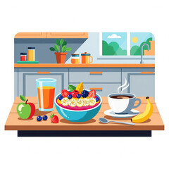 Healthy Breakfast Preparation