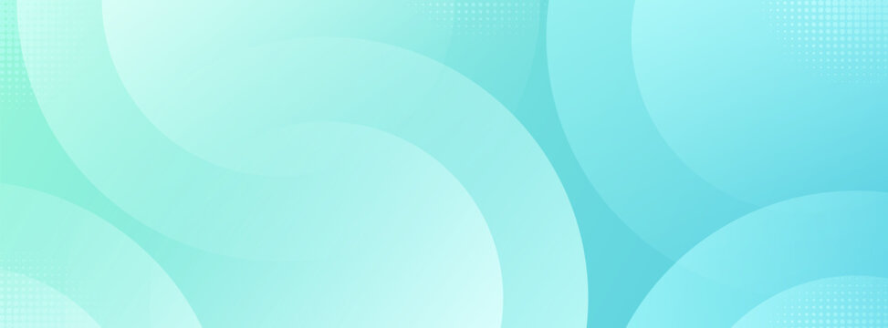 Soft and clean abstract background with smooth circular patterns in a light blue and cyan gradient, ideal for a modern web banner
