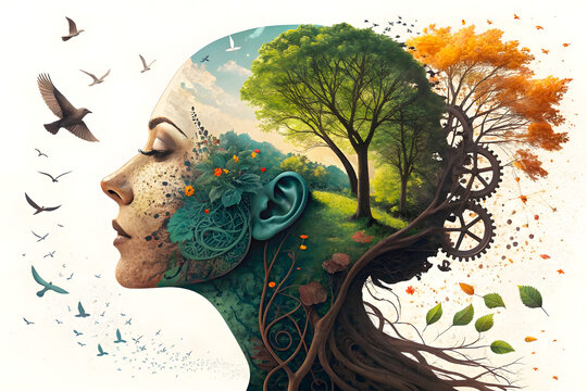 Annual collective mind concept art illustration