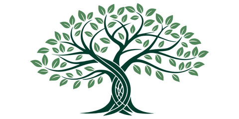 Fototapeta premium Stylized Tree of Life with Infinity Symbol