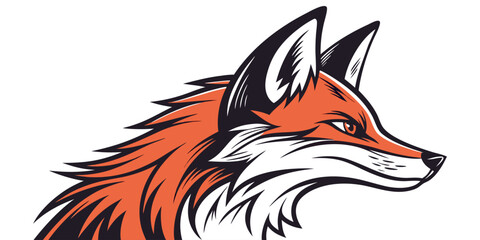 Stylized Fox Head Illustration