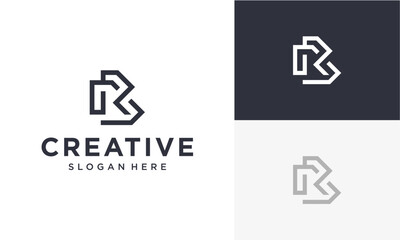 BR initials vector logo