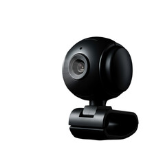Black Webcam on Black Background