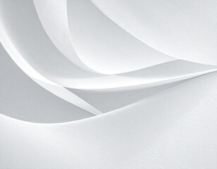 Abstract, flowing white lines on light gray background