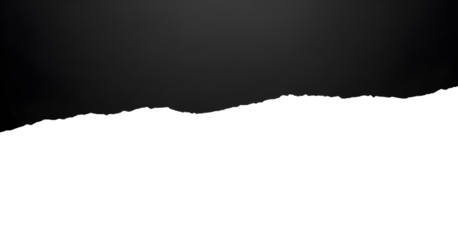 Abstract dark silhouette landscape with mysterious fog and distant lights evening cityscape isolated on transparent background