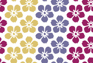 seamless pattern with flowers