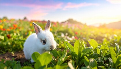 rabbit in the field 
