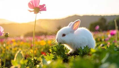 rabbit in the field 