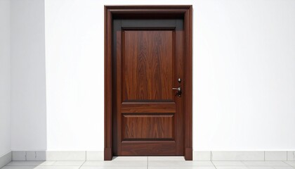 wooden door in the wall