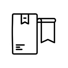 Bookmark With Box Container Package Icon For Web And Graphic Design