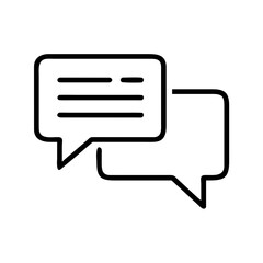 Chat Speech Bubble Communication Icon For Web And Graphic Design