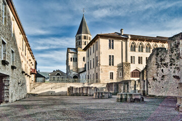 Fototapeta premium Abbey in Cluny, Burgundy, France