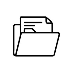 Obraz premium Folder Document Archive Storage Icon For Web And Graphic Design